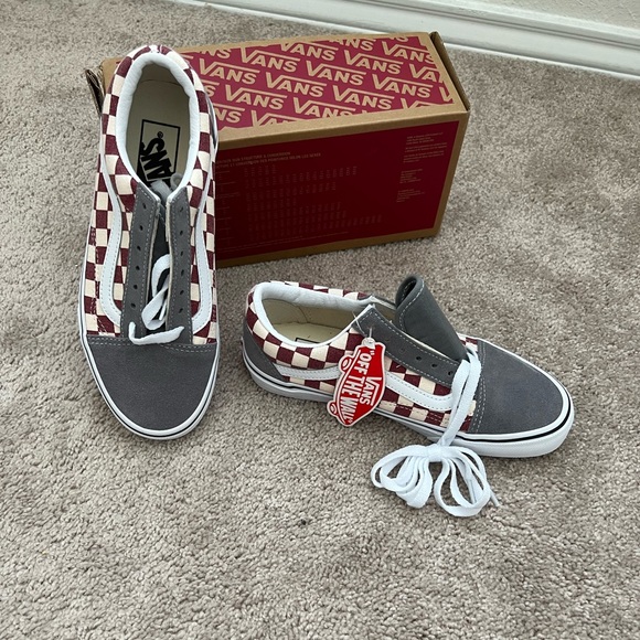New Old Skool Checkerboard Vans - Picture 5 of 14